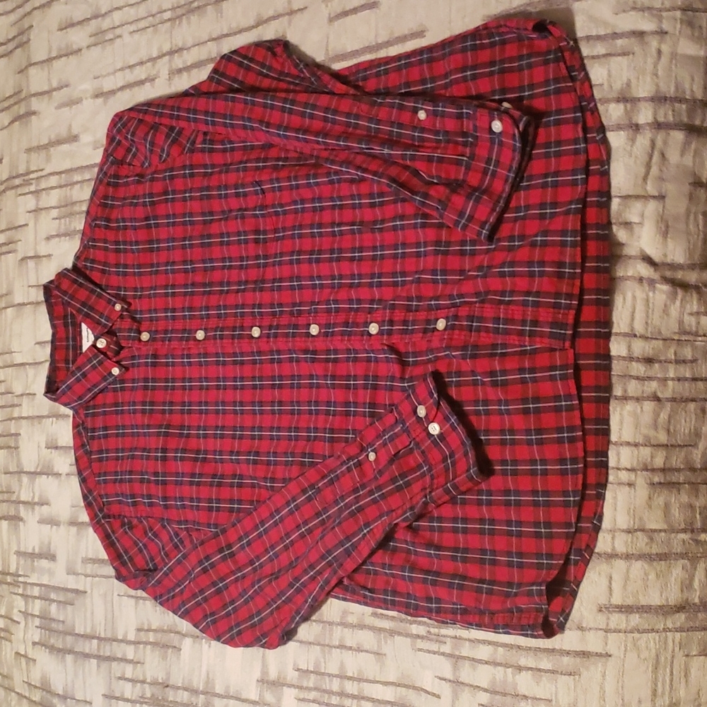 Red Sonoma Plaid Button down shirt